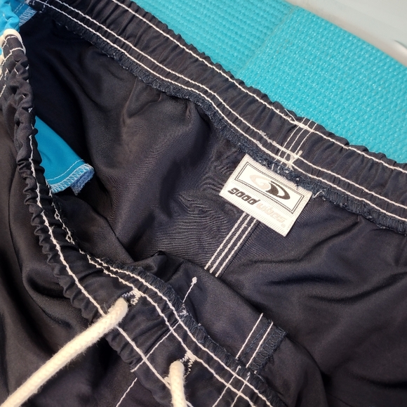 Good Vibes Men's Navy Blue Bermuda Shorts Swimwear - Size L - Picture 6 of 10